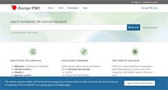 Desktop Screenshot of europepmc.org
